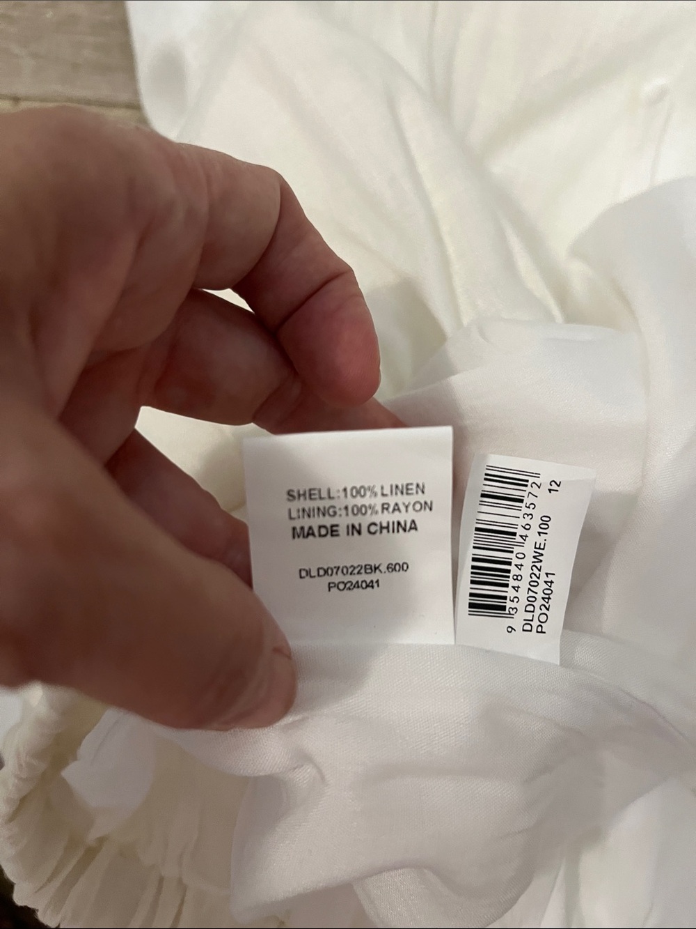 NWT DISSH White/Eggshell Elastic Waist LinenShorts - Picture 8 of 9